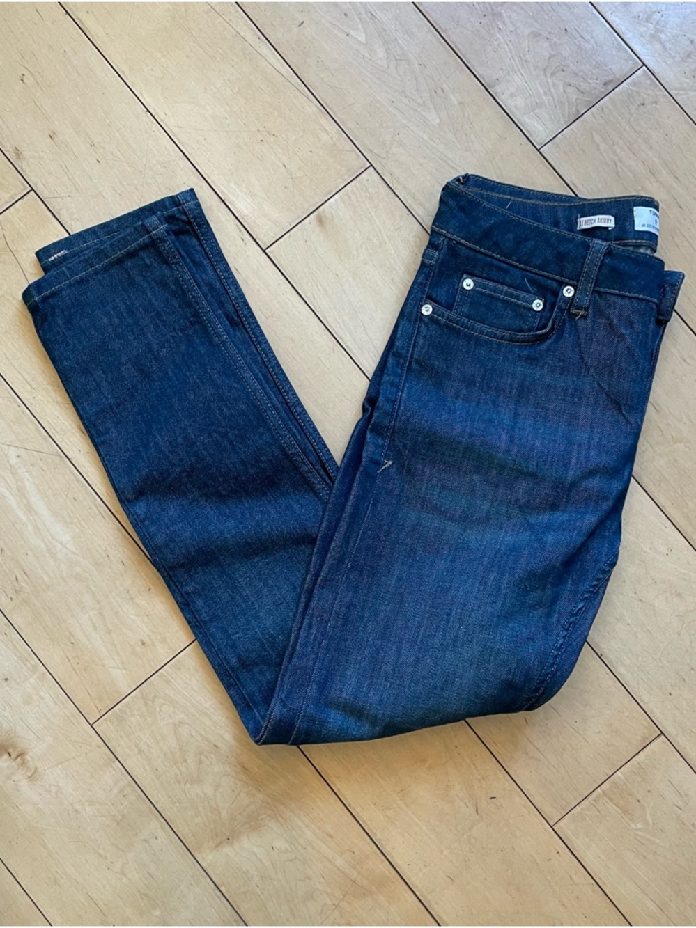 Topman Dark Blue Denim Jeans